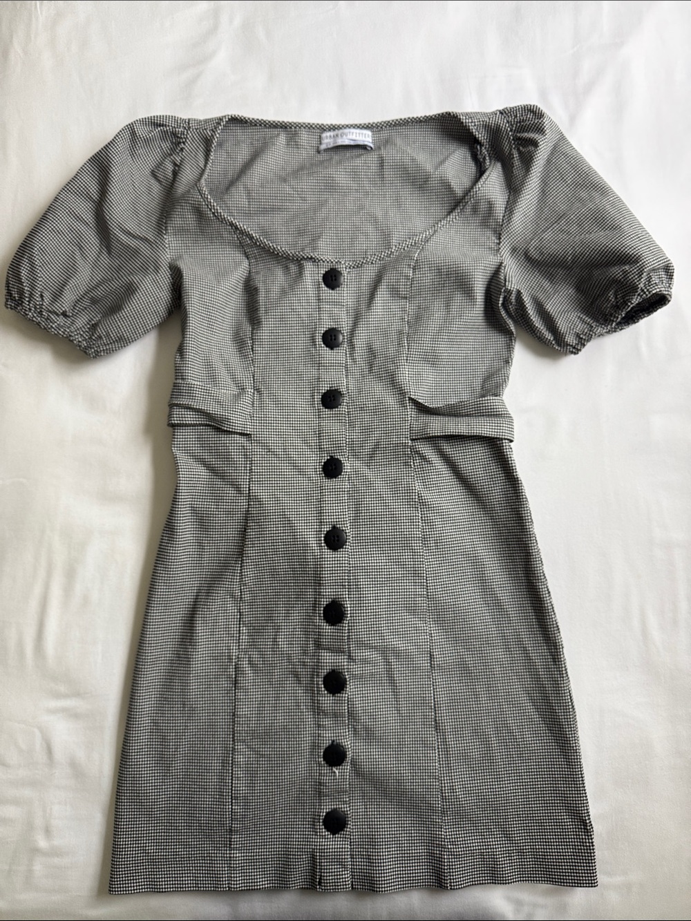 Urban Outfitters | Black & White Gingham Mini Dress | Size: S